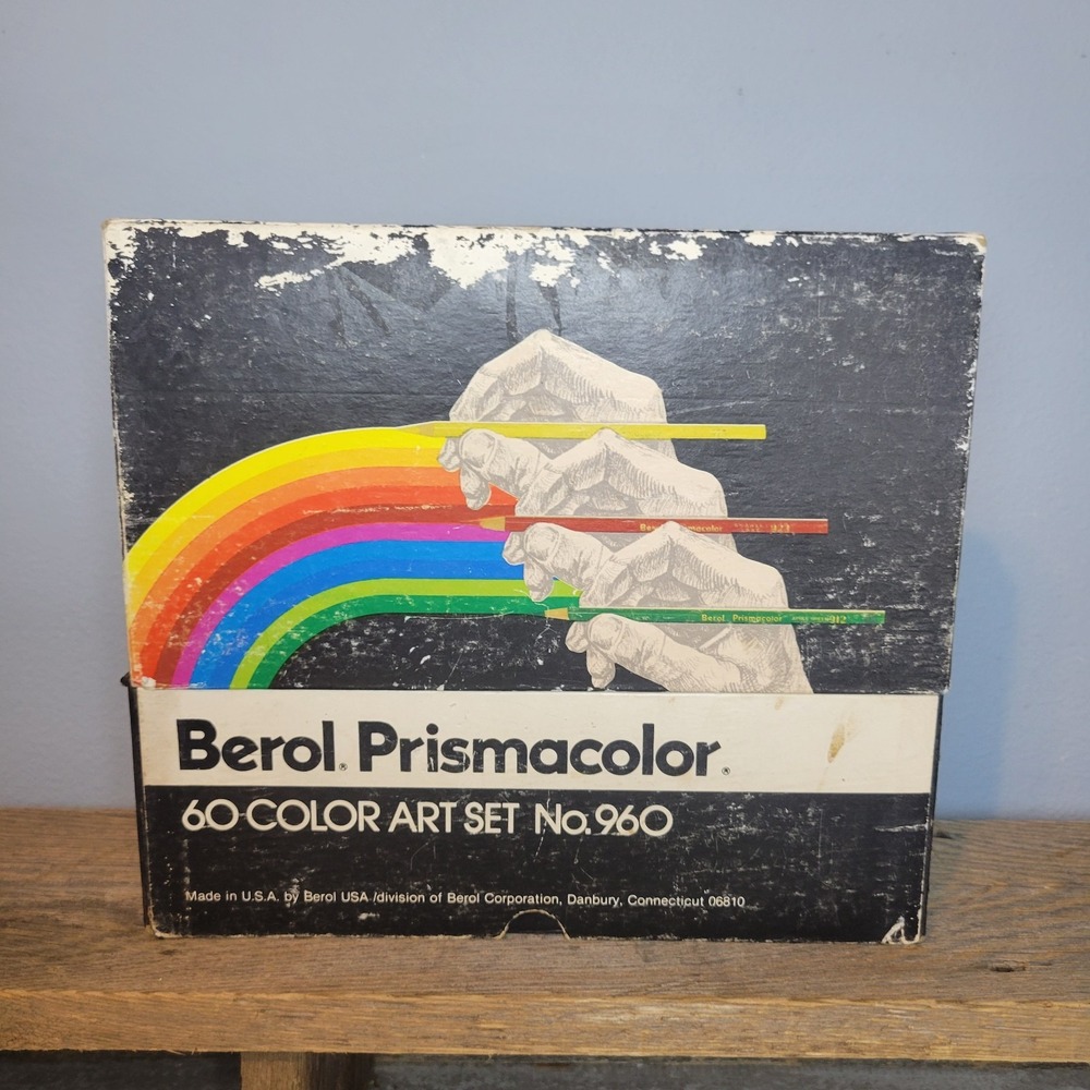 Berol Prismacolor 60-Color Art Set No 960 Colored Pencils 56 Count Vintage USA